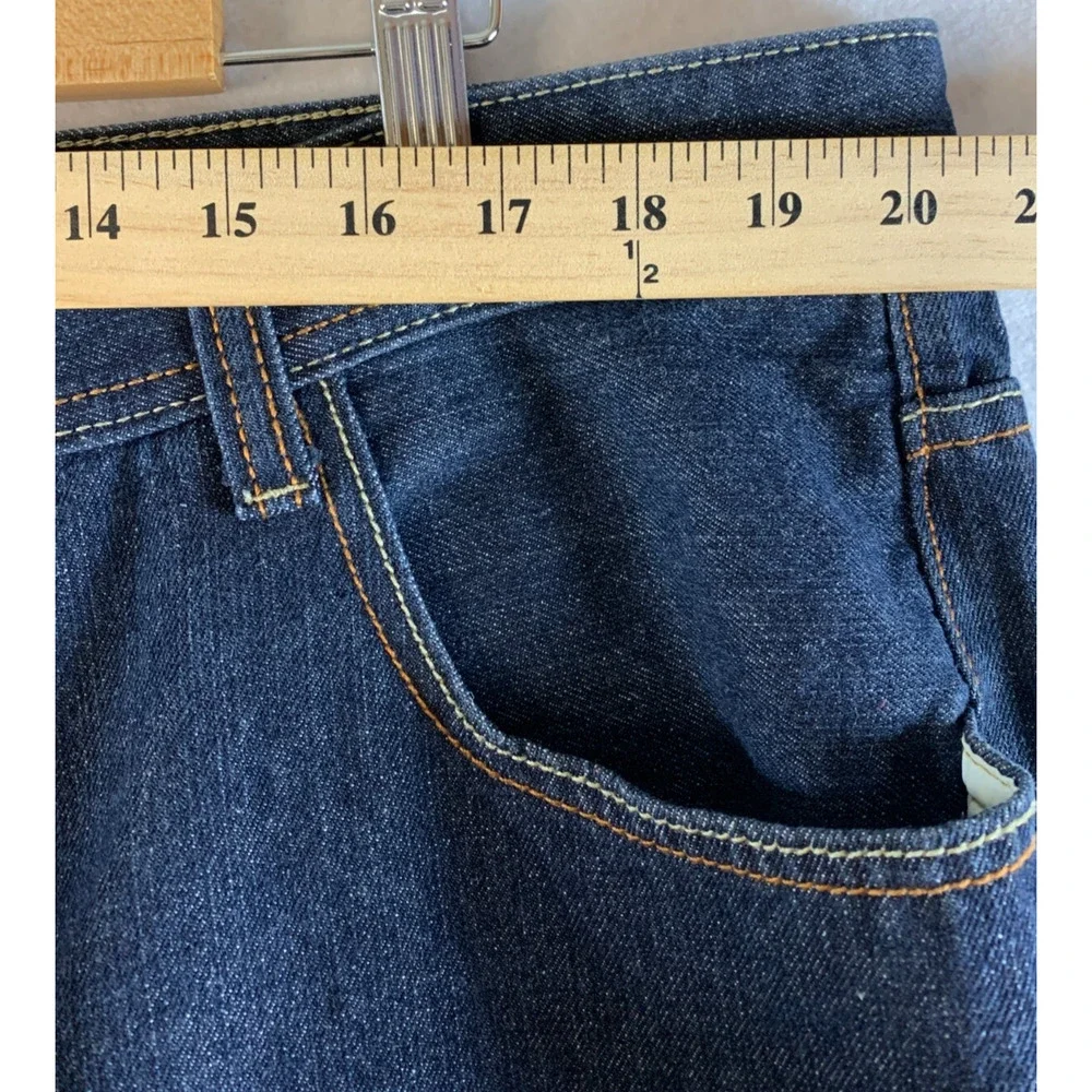 Vintage Y2K Ablanche Mens‎ Jeans 44x32 Dark Wash Blue Baggy Street Workwear
